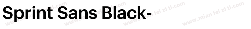 Sprint Sans Black字体转换